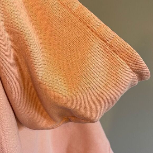 Jonathan Simkhai Annie Pink Cropped Drawstring Waist Pullover Hoodie | SZ S - Picture 10 of 10